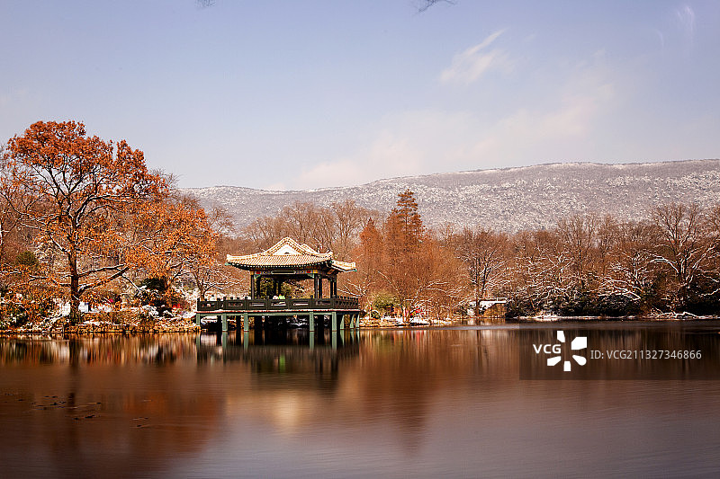 南京紫金山流徽榭图片素材