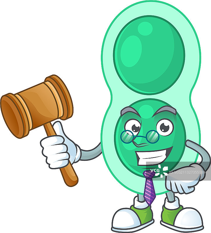 绿色的睿智法官肺炎链球菌图片素材