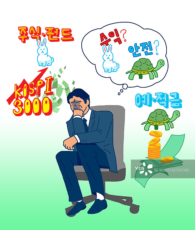 经济衰退股市股票指数财富管理插画图片素材