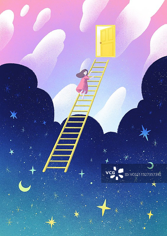 睡眠，梦境，梦幻，幻觉，想象，酣睡，梯子图片素材