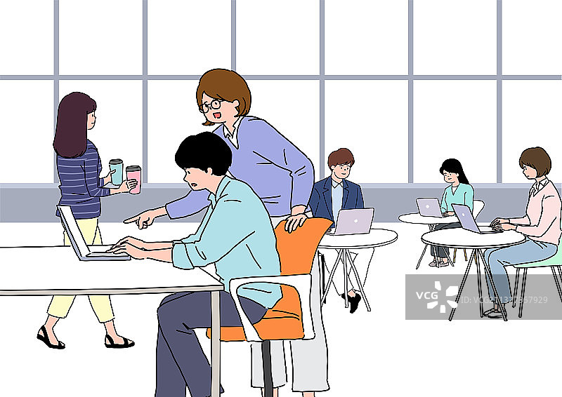 分享，办公室，人群，学习，合租房图片素材