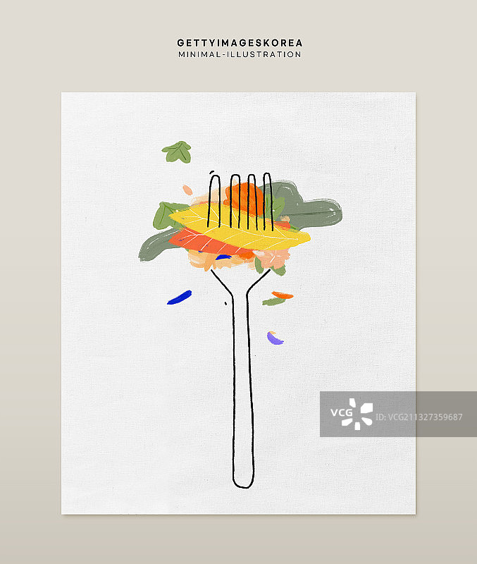 春季内饰油画装饰画插画图片素材