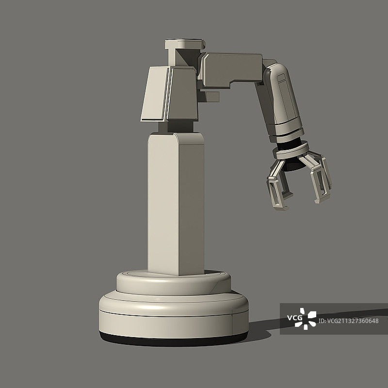 3D机械臂生产设备人工智能模型图片素材