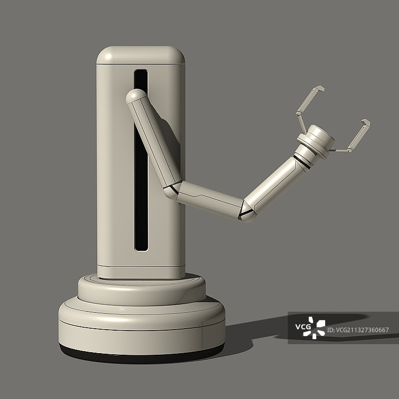 3D机械臂生产设备人工智能模型图片素材