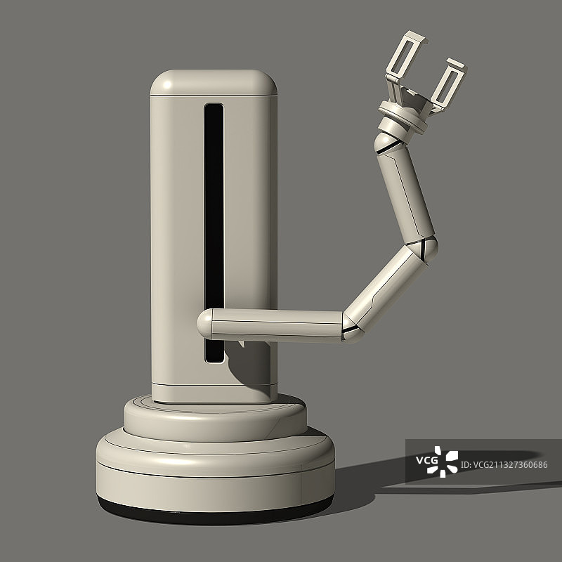3D机械臂生产设备人工智能模型图片素材