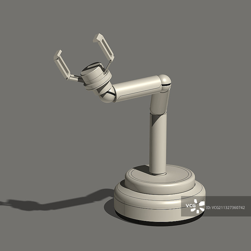 3D机械臂生产设备人工智能模型图片素材
