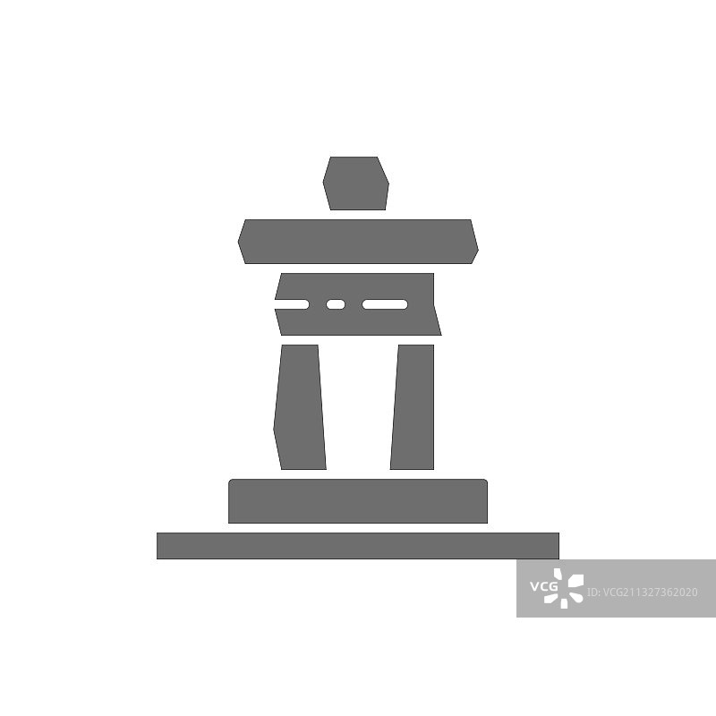 纽克舒克岩石雕像哨子山加拿大图片素材