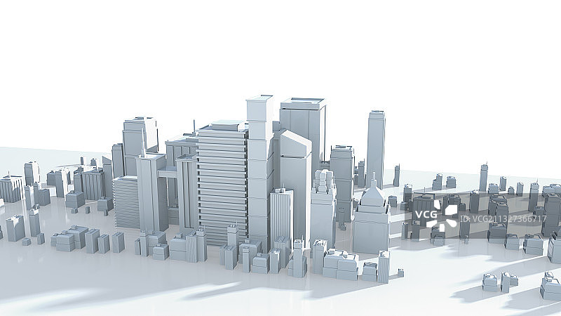 科技城市天际线三维图形图片素材