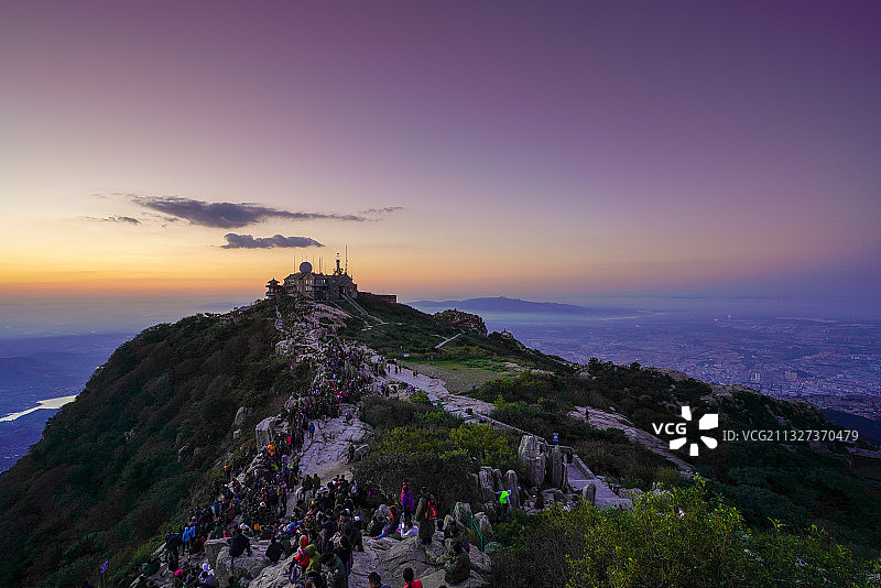 日观峰日出图片素材