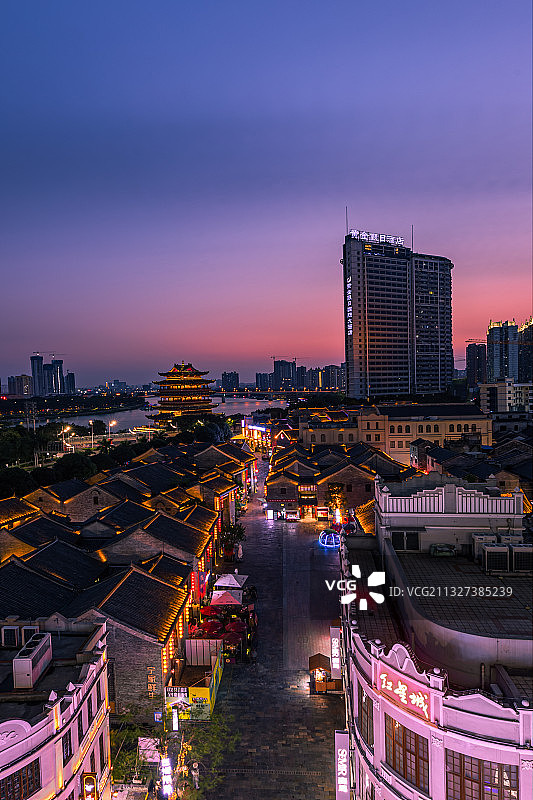 南宁三街两巷夜景图片素材