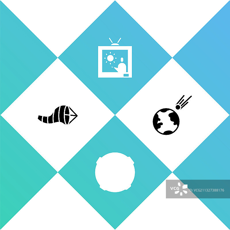 气象锥、风向袋、风向标、月亮图片素材