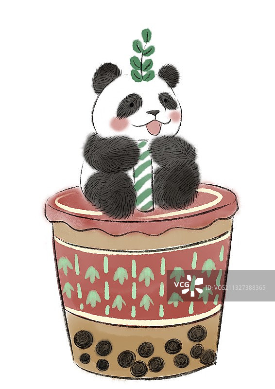 熊猫套餐图片素材
