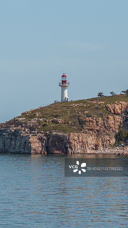 山东省烟台市蓬莱区长岛灯塔图片素材