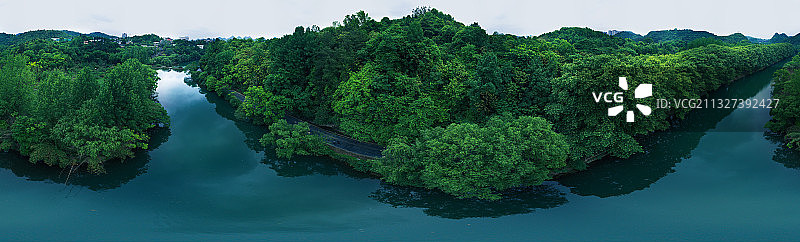 贵阳花溪春天黄金大道风光无限美图片素材