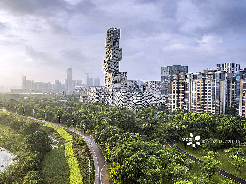 佛山市顺德区东平新城坊塔大剧院图片素材