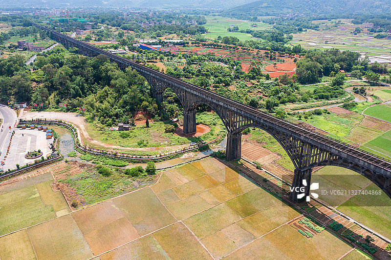 广东罗定长岗坡渡槽图片素材