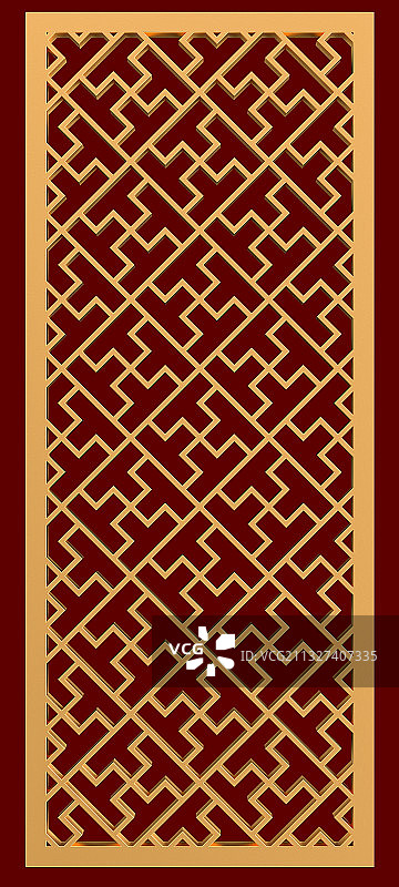 3D复古金色窗户图片素材