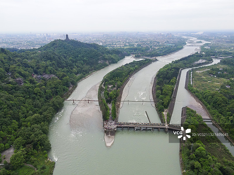 都江堰航拍图片素材