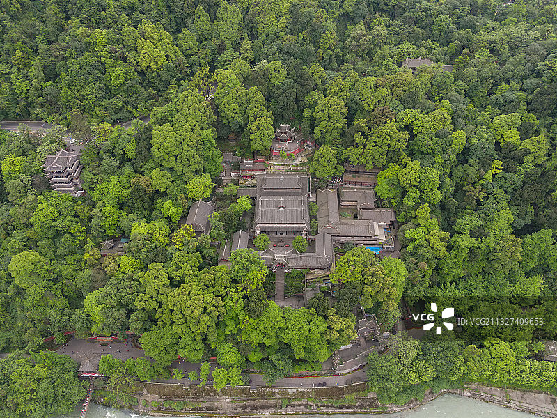 都江堰航拍图片素材