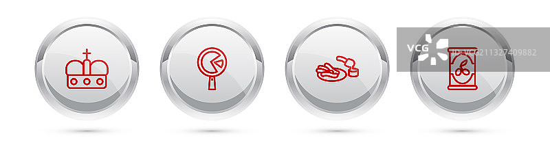 皇冠西班牙蛋饼煎锅组合图片素材