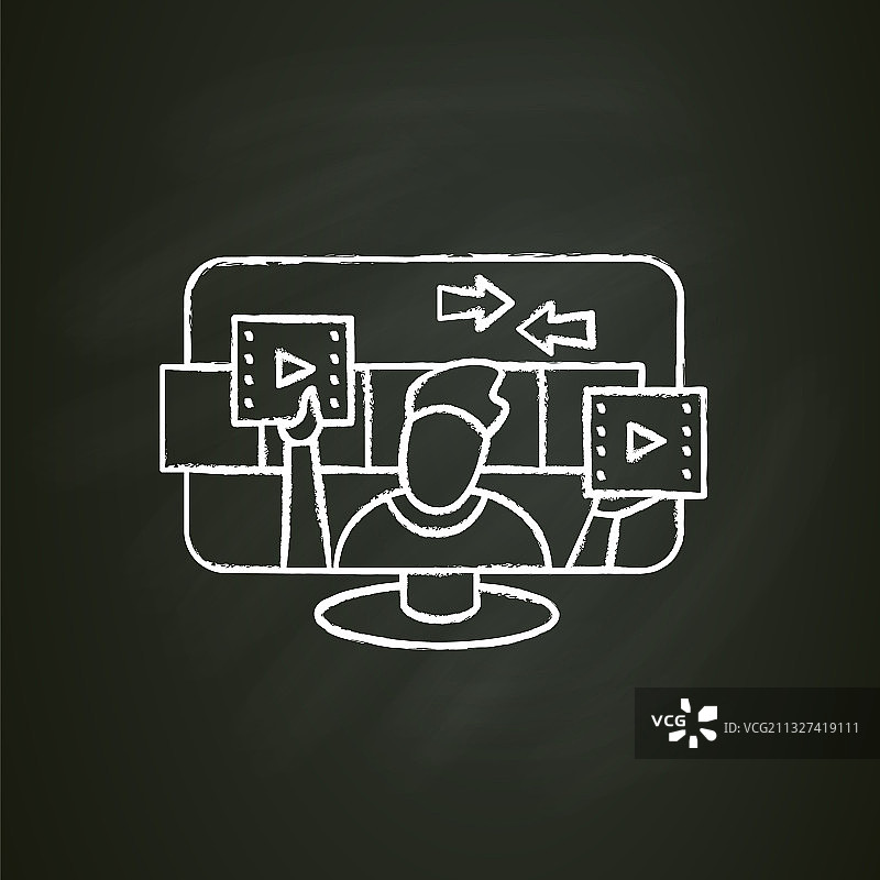 视频编辑粉笔图标图片素材