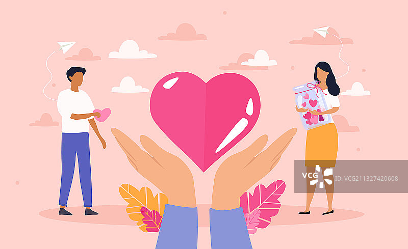 慈善和志愿活动抽象概念图片素材