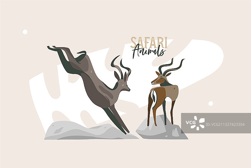 手绘抽象扁平图形素材图片素材