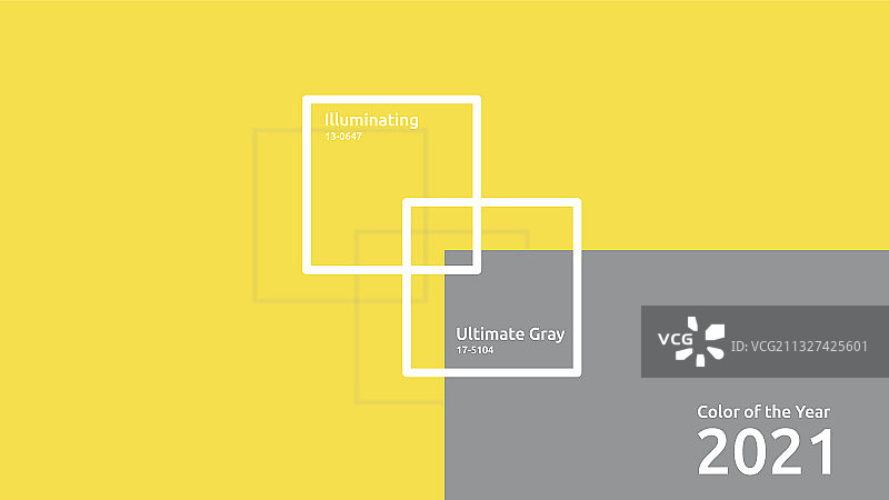 2021年灰色黄色流行色图片素材