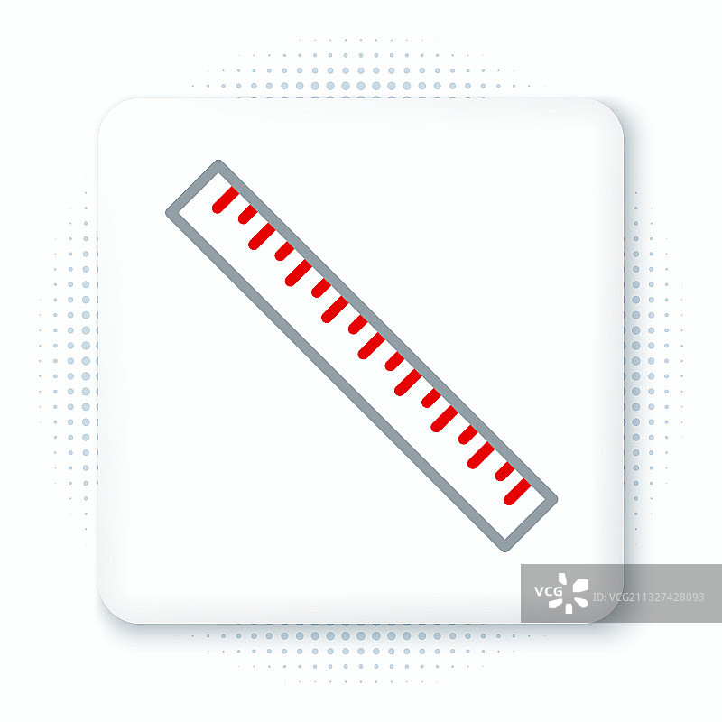 白色背景上的标尺线条图标图片素材