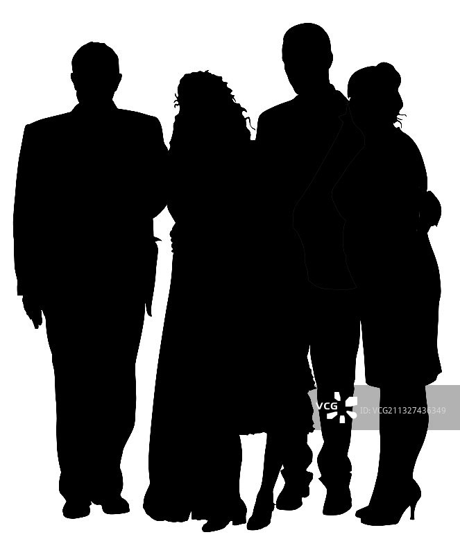 在墓地或墓园里哀悼的悲伤家庭图片素材