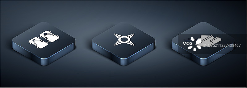 2.5D日式传统木屐套装图片素材