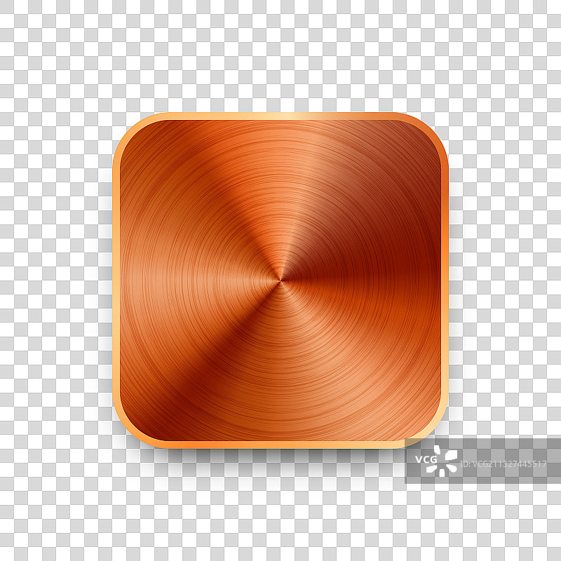 逼真方形金属铬按钮钢制音量图片素材