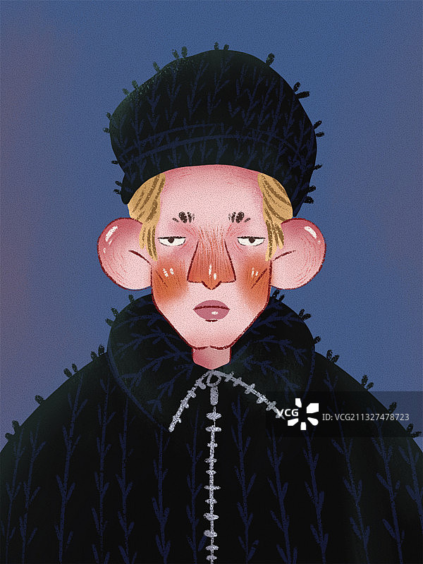 复古绘本人物合集图片素材