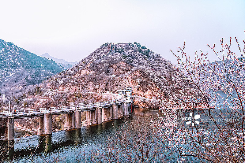 黄花城水长城高山漂流图片素材