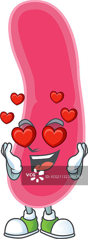 可爱的菌落与恋爱表情图片素材