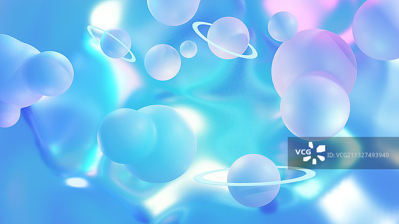 流动的球体图片素材