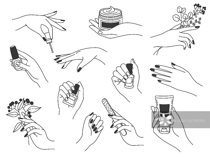 美甲护理女性logo图片素材