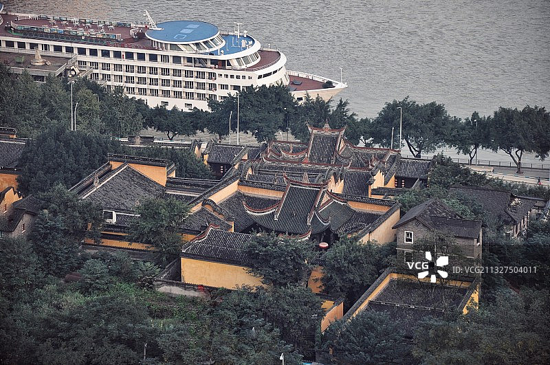 重庆湖广会馆俯拍图片素材