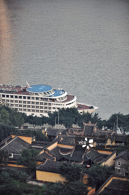 重庆湖广会馆俯拍图片素材