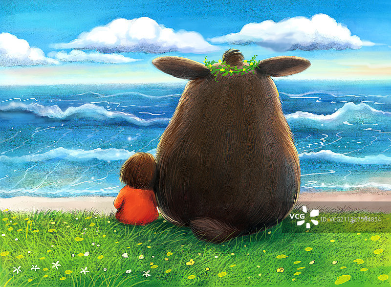 陪伴治愈系图片素材