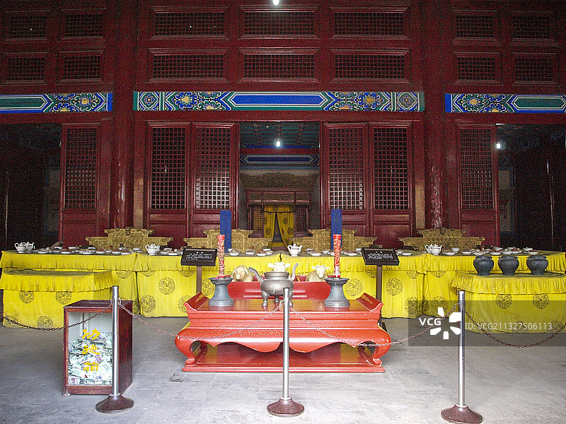 北京昌平明昭陵祾恩殿图片素材