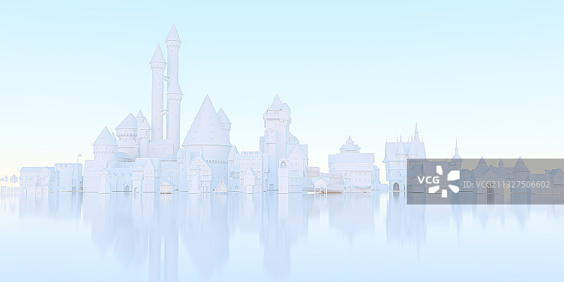 城市，三维图形，建筑，科技，C4D软件图片素材