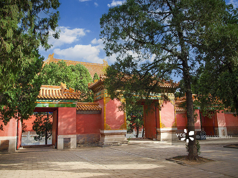 北京昌平明昭陵内红门图片素材