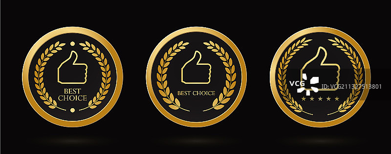 金色月桂花环图片素材