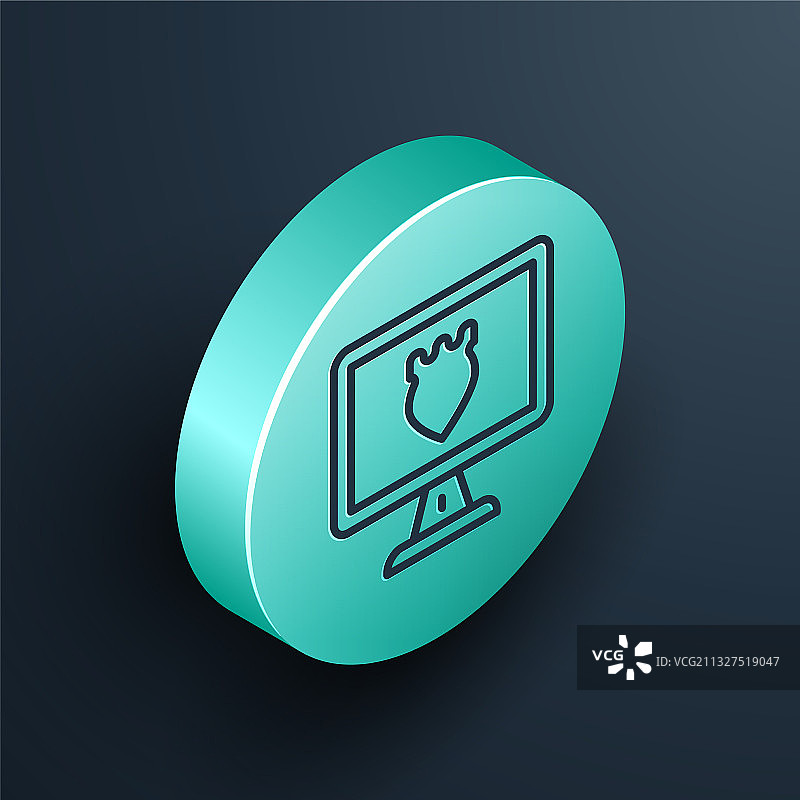 2.5D警察数据库线条图标图片素材