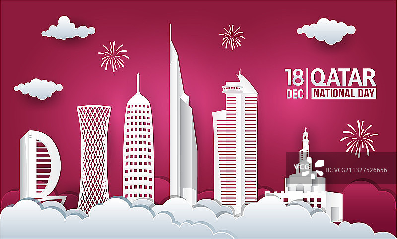 12月18日卡塔尔国庆日庆祝活动图片素材