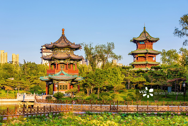 中国山西太原迎泽公园图片素材