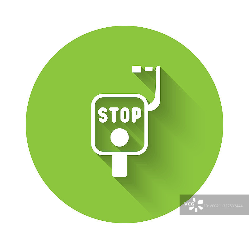 白色紧急制动图标图片素材