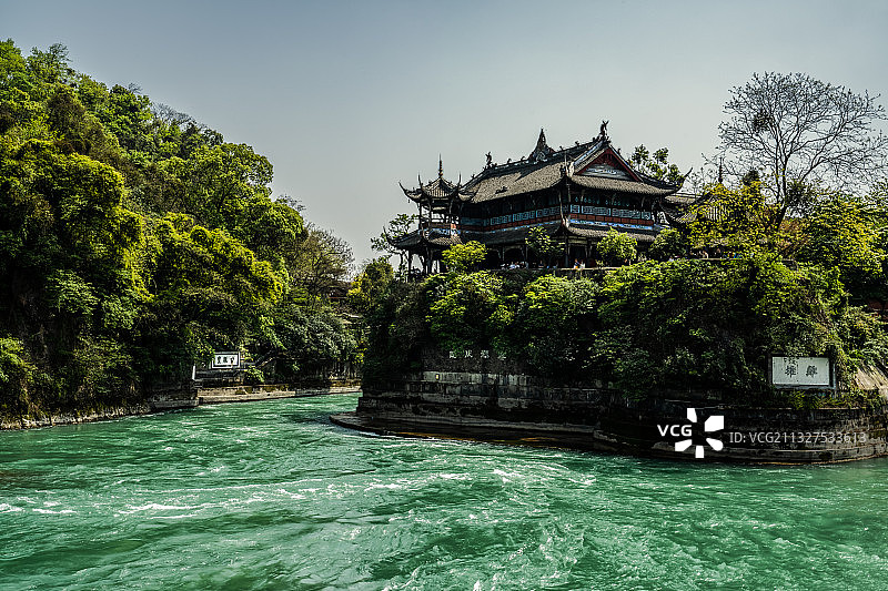 都江堰宝瓶口图片素材