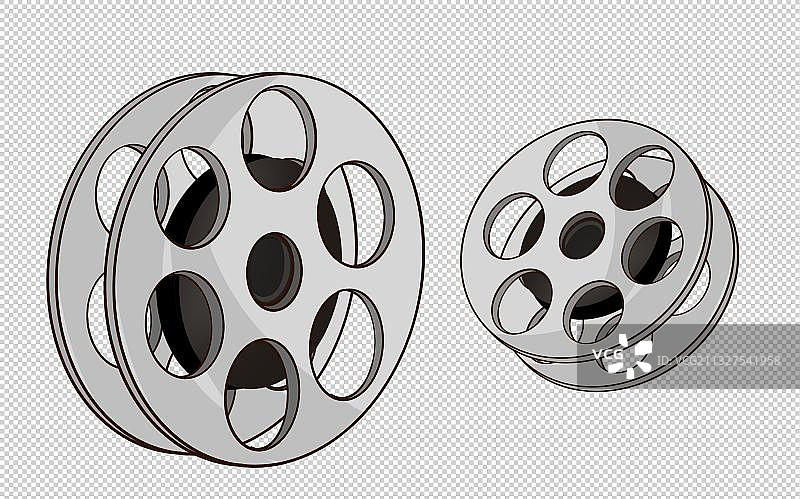 电影胶片插画元素图片素材